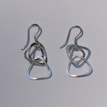 Load image into Gallery viewer, Triangle Link Earrings - Krystyna&#39;s Silver

