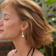 Load image into Gallery viewer, Teardrop Hammered Earrings