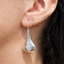 Load image into Gallery viewer, Teardrop Hammered Earrings