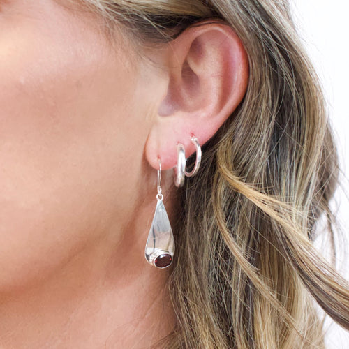 Garnet Earrings 2 - Krystyna's Silver
