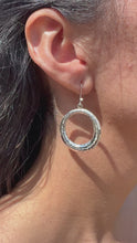 Load and play video in Gallery viewer, Moon Loop Earrings