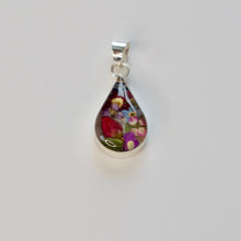 Load image into Gallery viewer, Teardrop Flower Pendant - Krystyna's Silver