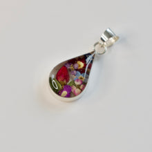 Load image into Gallery viewer, Teardrop Flower Pendant - Krystyna's Silver