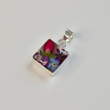 Load image into Gallery viewer, Square Flower Pendant - Krystyna&#39;s Silver
