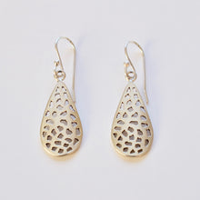 Load image into Gallery viewer, Patterned Teardrop - Krystyna&#39;s Silver
