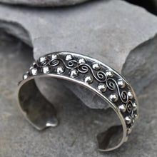 Load image into Gallery viewer, Double Stud &quot;S&quot; Cuff - Krystyna&#39;s Silver
