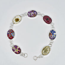 Load image into Gallery viewer, Oval Flower Bracelet - Krystyna's Silver