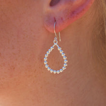 Load image into Gallery viewer, Beaded Tear Drop Dangle Earrings - Krystyna&#39;s Silver

