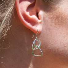 Load image into Gallery viewer, Triangle Link Earrings - Krystyna&#39;s Silver
