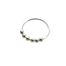 Load image into Gallery viewer, Beaded Silver Ring - Krystyna&#39;s Silver
