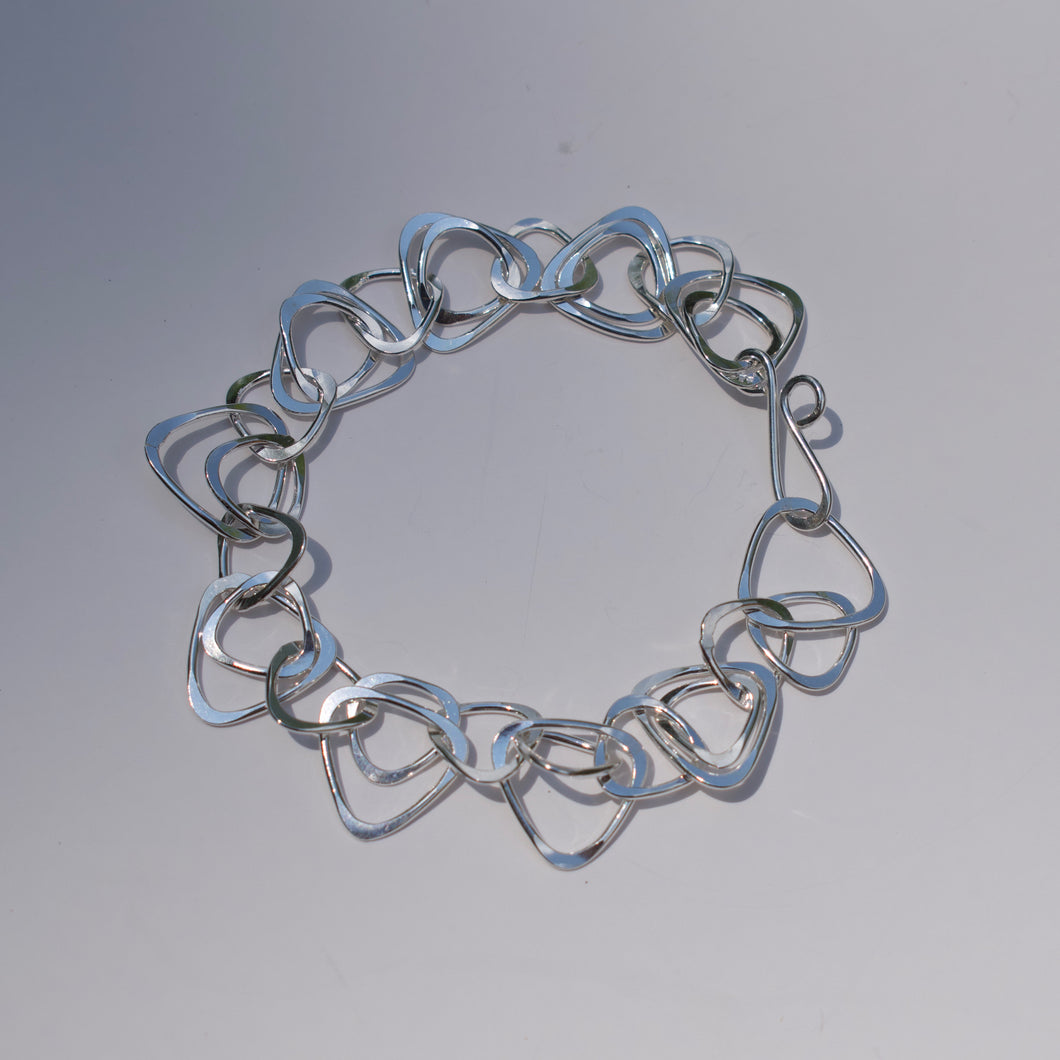 Triangle Link Bracelet - Krystyna's Silver