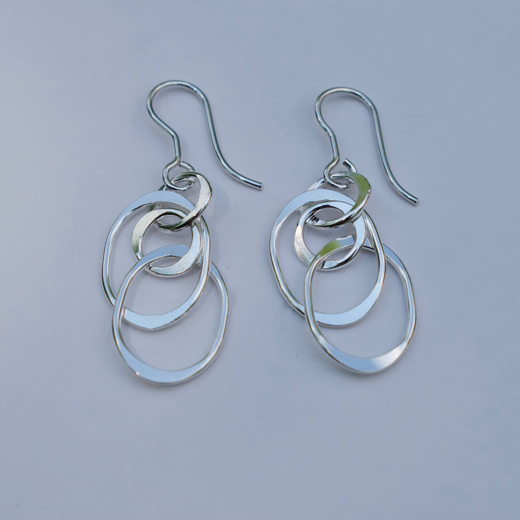 Oval Link Earrings - Krystyna's Silver