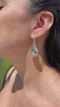 Load and play video in Gallery viewer, Teardrop Hammered Earrings
