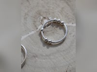 Load and play video in Gallery viewer, Beaded Silver Ring
