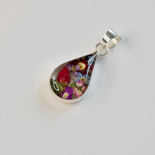 Load image into Gallery viewer, Teardrop Flower Pendant - Krystyna&#39;s Silver
