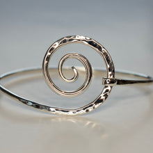 Load image into Gallery viewer, Hammered Silver Spiral - Krystyna&#39;s Silver
