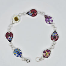 Load image into Gallery viewer, Teardrop Flower Bracelet - Krystyna&#39;s Silver
