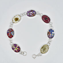 Load image into Gallery viewer, Oval Flower Bracelet - Krystyna&#39;s Silver
