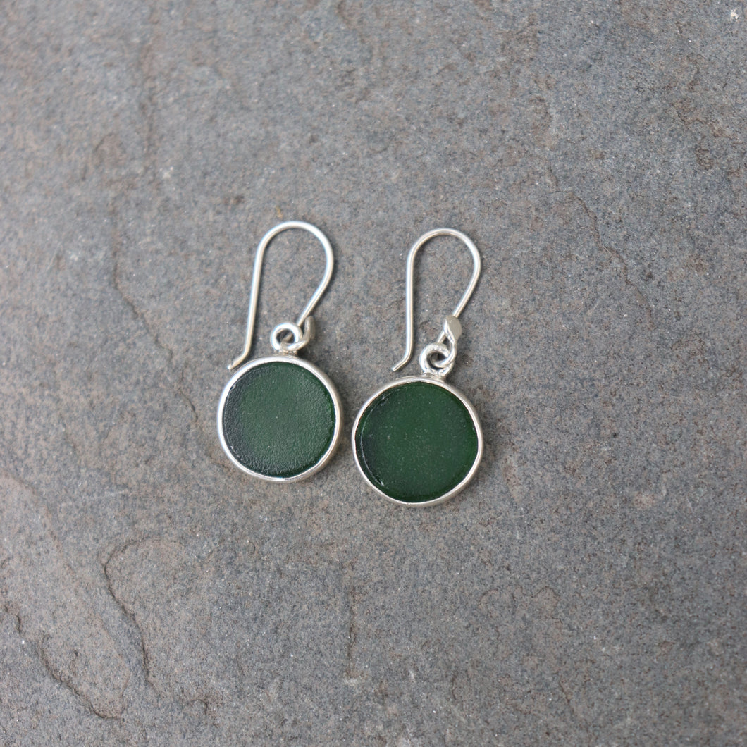Olivia Circles Forest Green - Krystyna's Silver