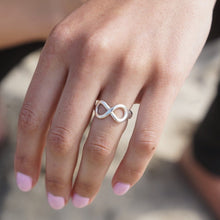 Load image into Gallery viewer, Infinity Ring - Krystyna&#39;s Silver
